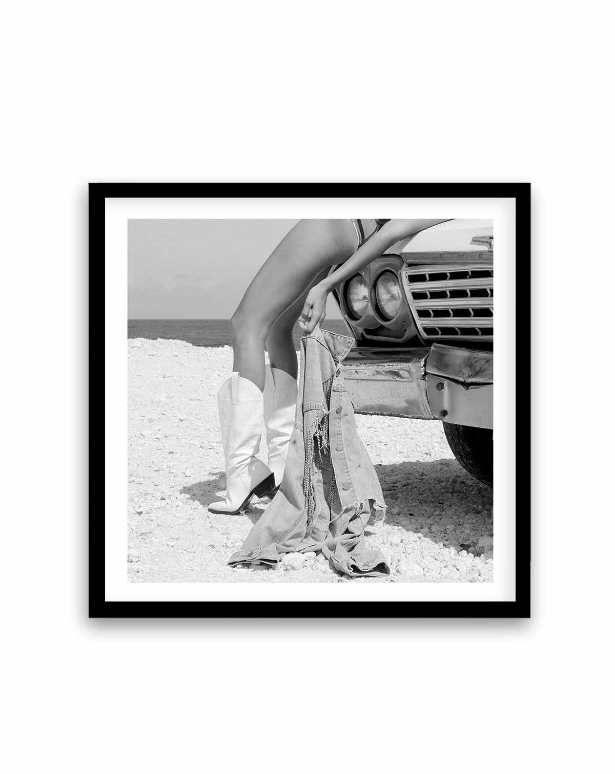 Hotel California I B&W by Amy Hallam | Art Print