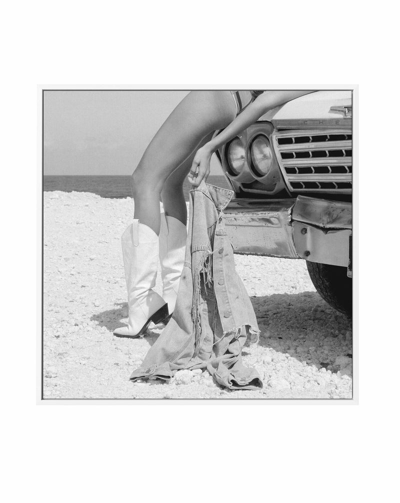 Cali Days I B&W by Amy Hallam | Framed Canvas Art Print from Olive et Oriel where you can shop wallpaper and artworks online