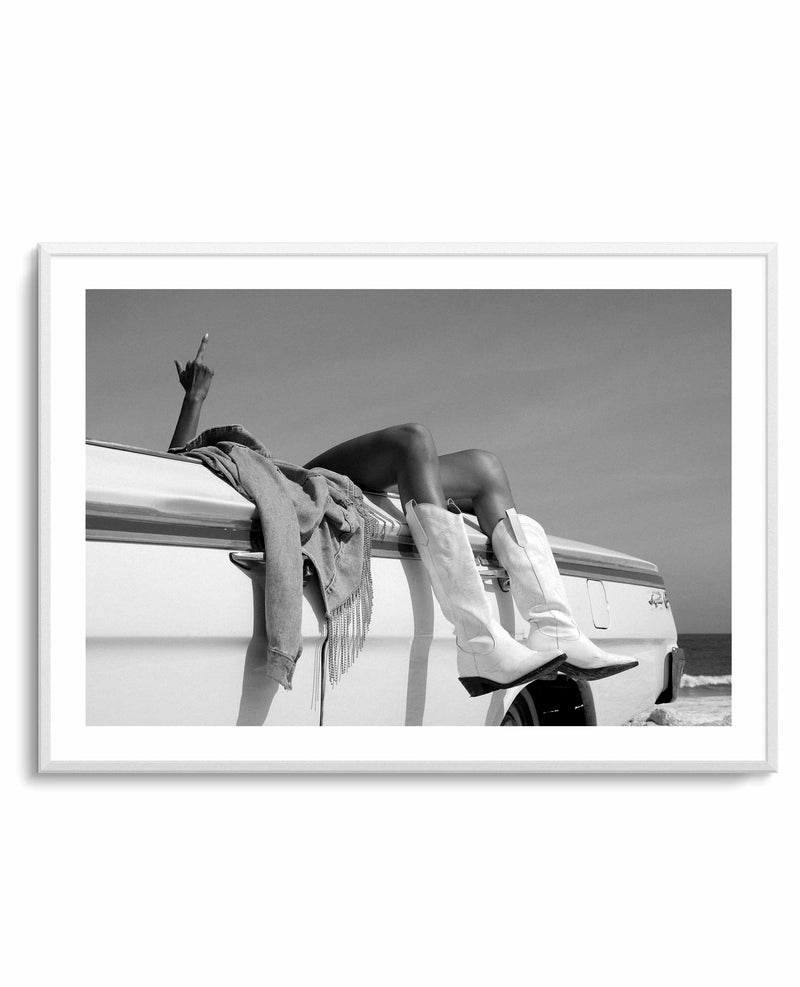 Cali Days II B&W by Amy Hallam | Art Print from Olive et Oriel where you can shop wallpaper and artworks online