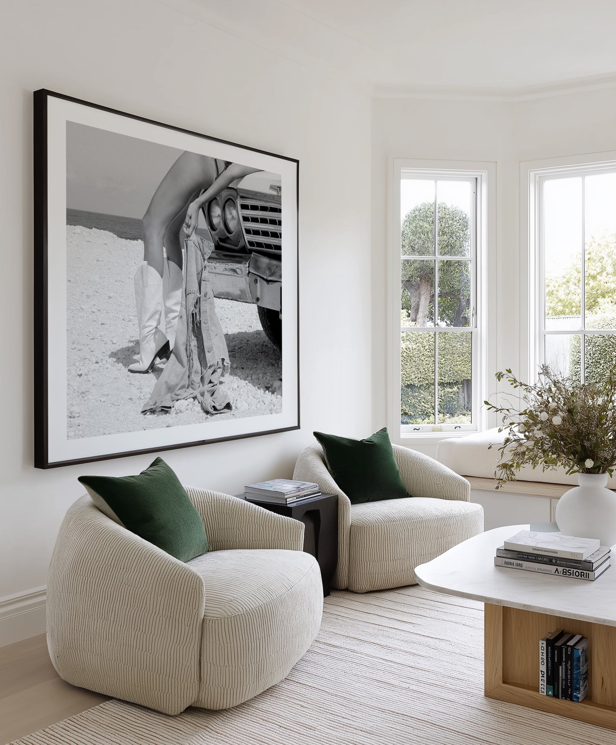 Cali Days I B&W by Amy Hallam | Art Print