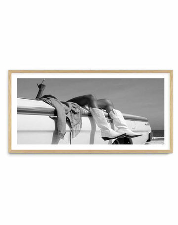 Cali Days II by Amy Hallam B&W | Panoramic Art Print from Olive et Oriel where you can shop wallpaper and artworks online