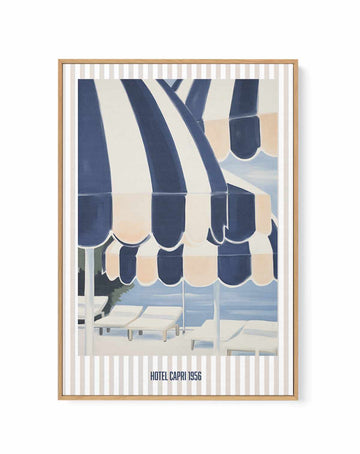 Hotel Capri I | Framed Canvas Art Print from Olive et Oriel where you can shop wallpaper and artworks online