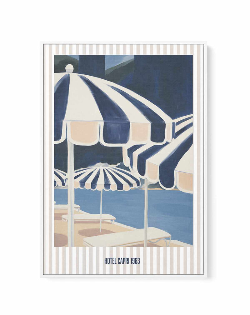 Hotel Capri II | Framed Canvas Art Print from Olive et Oriel where you can shop wallpaper and artworks online