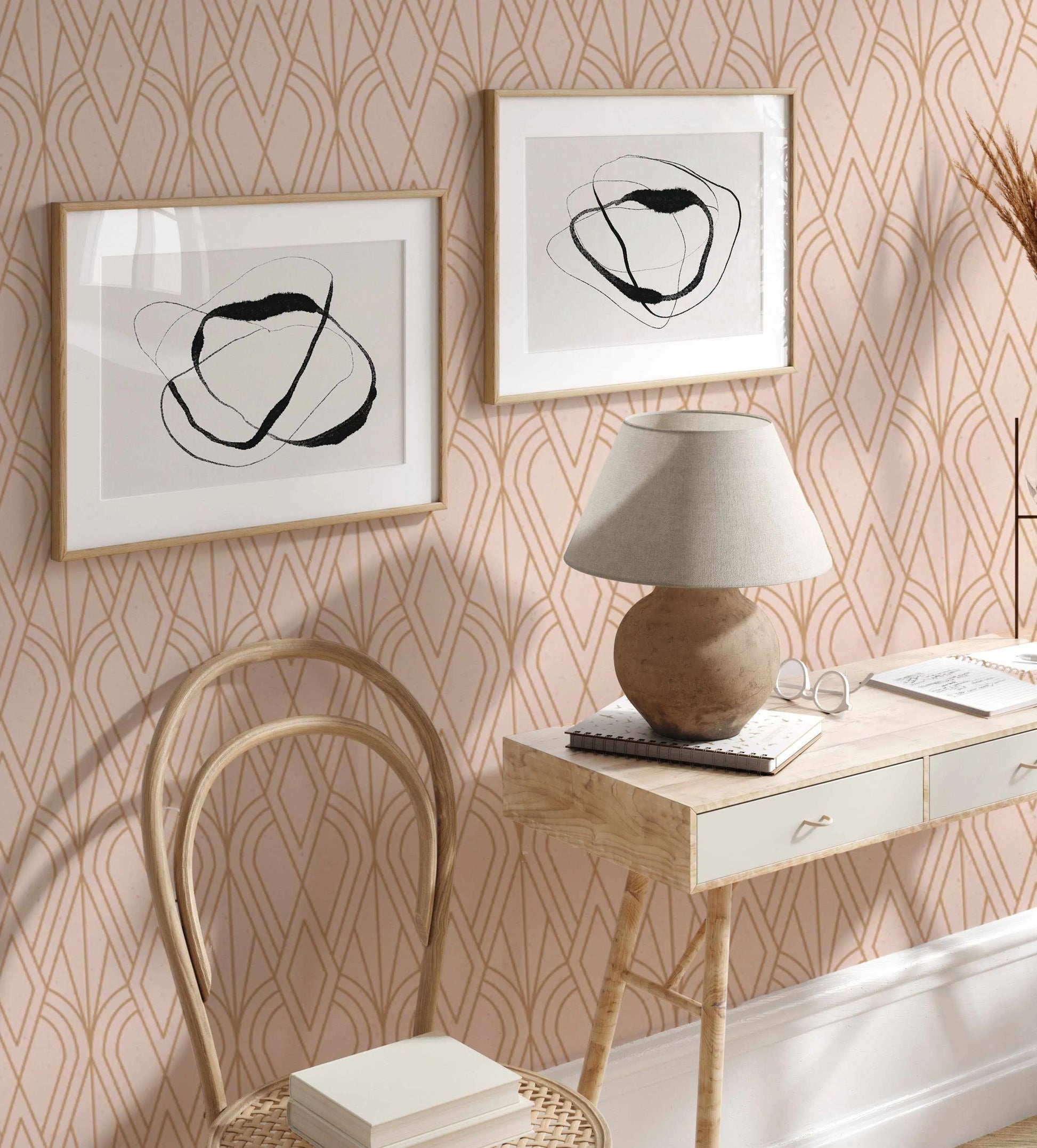 Hotel Deco Wallpaper from Olive et Oriel where you can shop wallpaper and artworks online