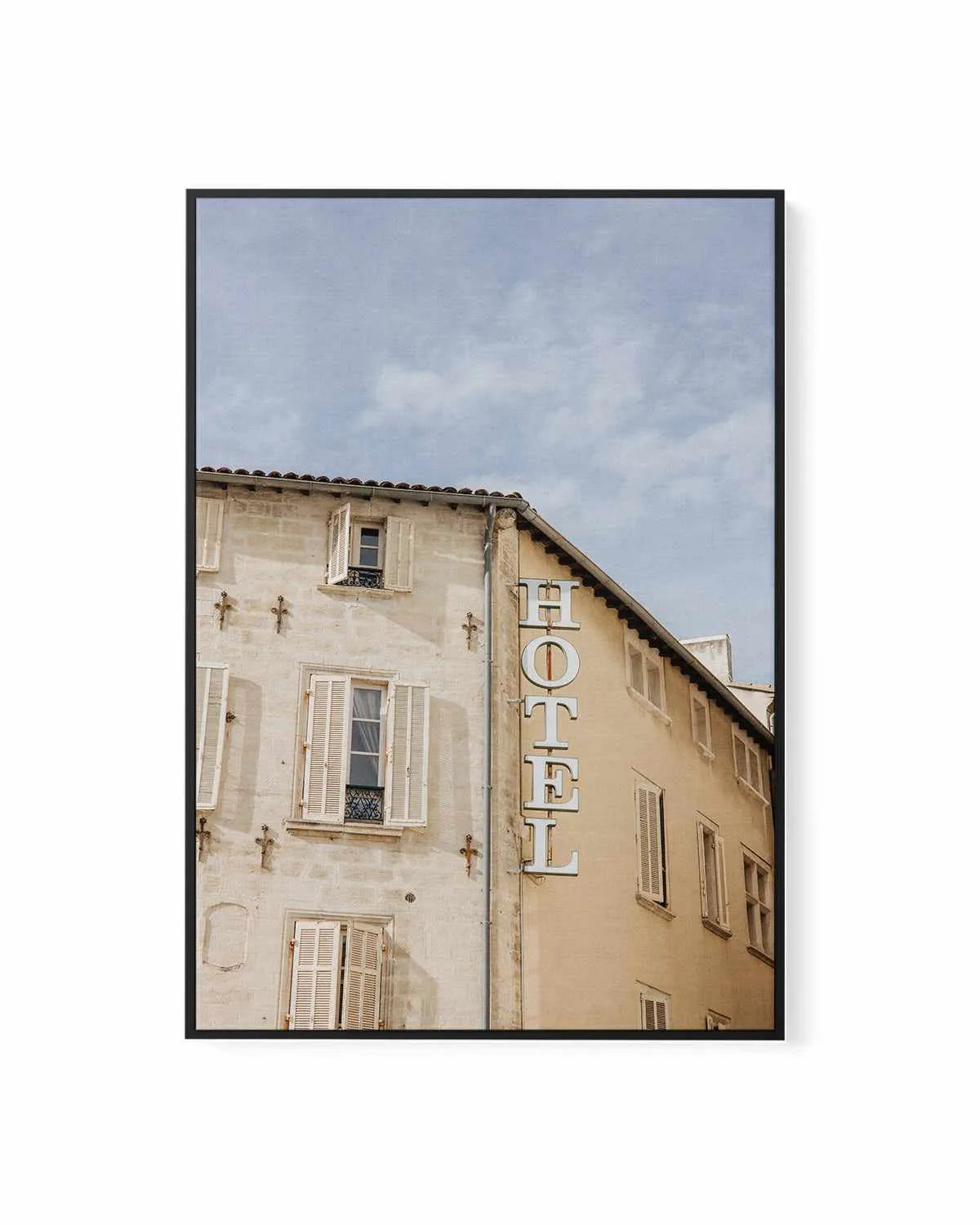 Hotel Provence by Jovani Demetrie | Framed Canvas Art Print from Olive et Oriel where you can shop wallpaper and artworks online