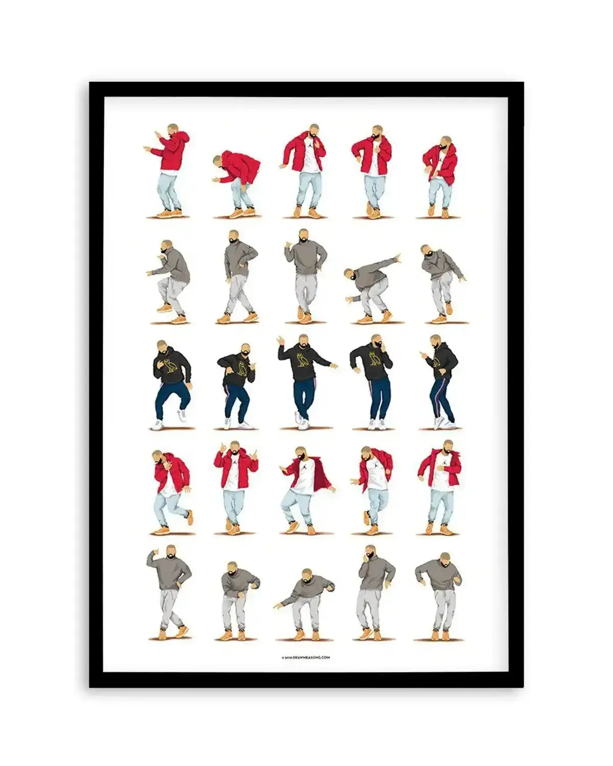 Hotline Bling | Draw Me A Song Collection Art Print from Olive et Oriel where you can shop wallpaper and artworks online