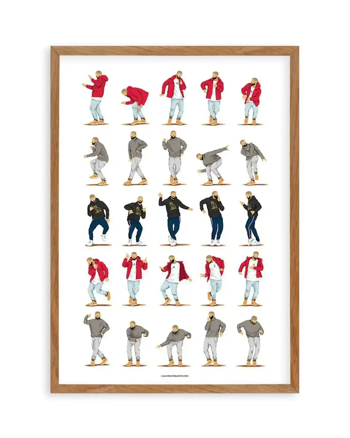 Hotline Bling | Draw Me A Song Collection Art Print from Olive et Oriel where you can shop wallpaper and artworks online