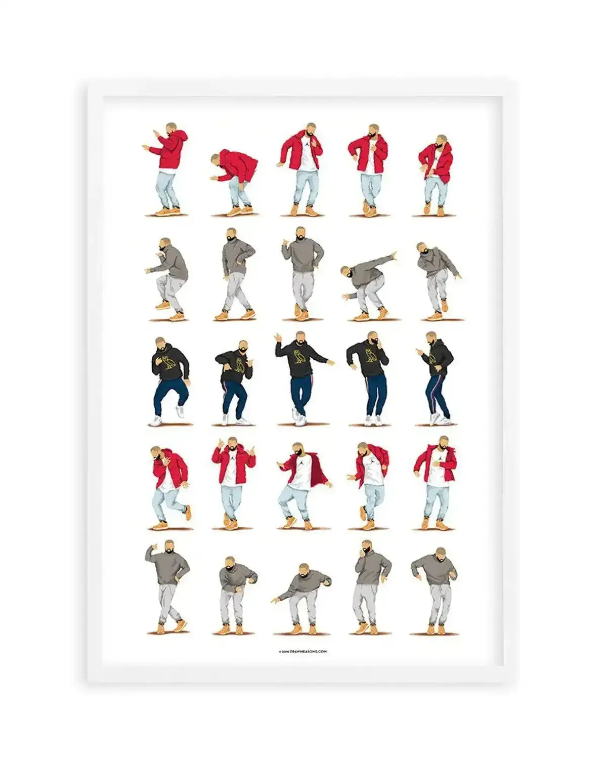 Hotline Bling | Draw Me A Song Collection Art Print from Olive et Oriel where you can shop wallpaper and artworks online