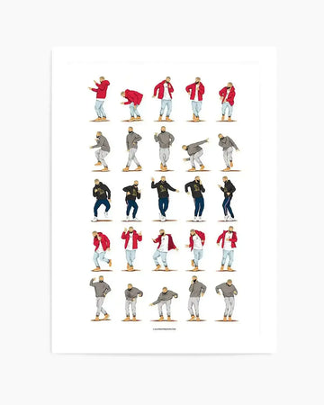 Hotline Bling | Draw Me A Song Collection Art Print art print