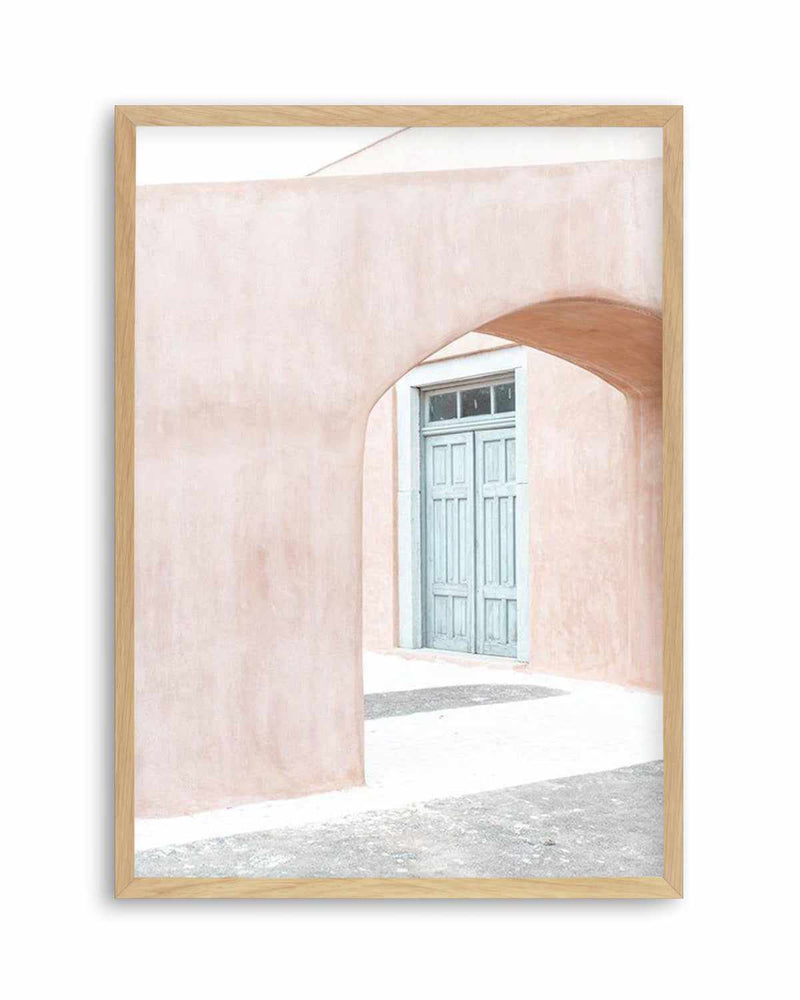 House Of Peach I | Santorini Art Print