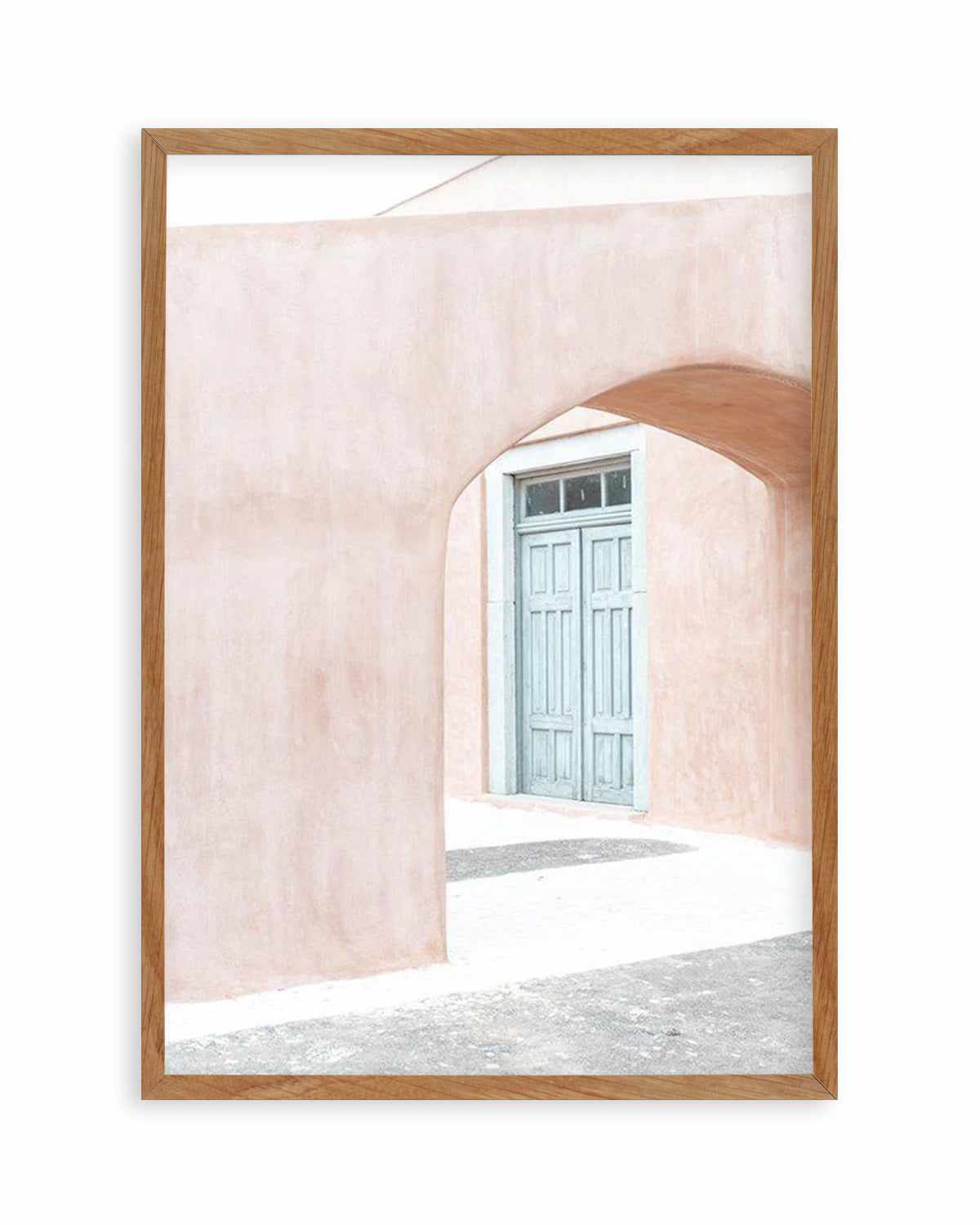 House Of Peach I | Santorini Art Print