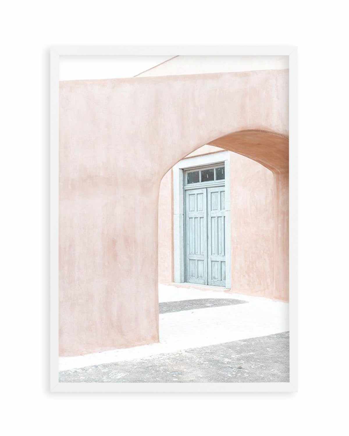 House Of Peach I | Santorini Art Print