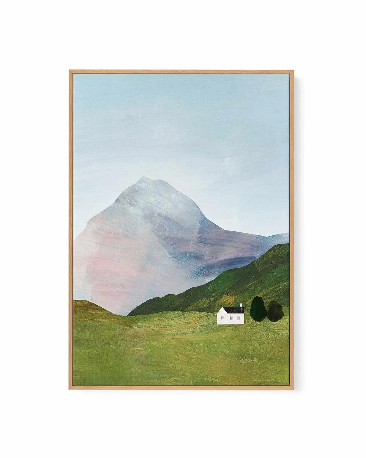 House in the Mountains II by Henry Rivers | Framed Canvas Art Print from Olive et Oriel where you can shop wallpaper and artworks online