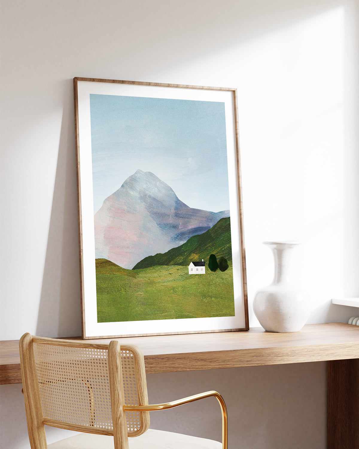 House in the Mountains II by Henry Rivers Art Print