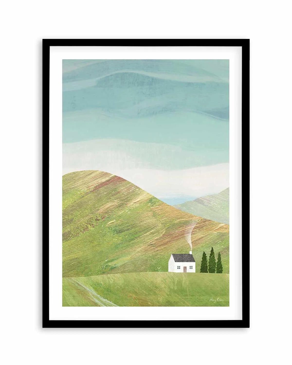 House in the Mountains by Henry Rivers Art Print from Olive et Oriel where you can shop wallpaper and artworks online