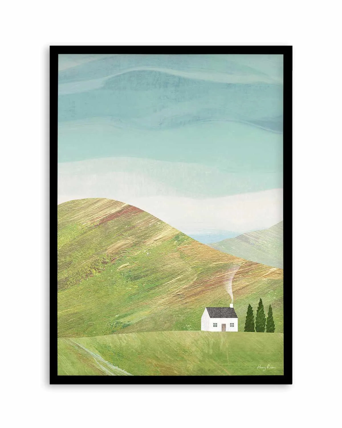 House in the Mountains by Henry Rivers Art Print from Olive et Oriel where you can shop wallpaper and artworks online
