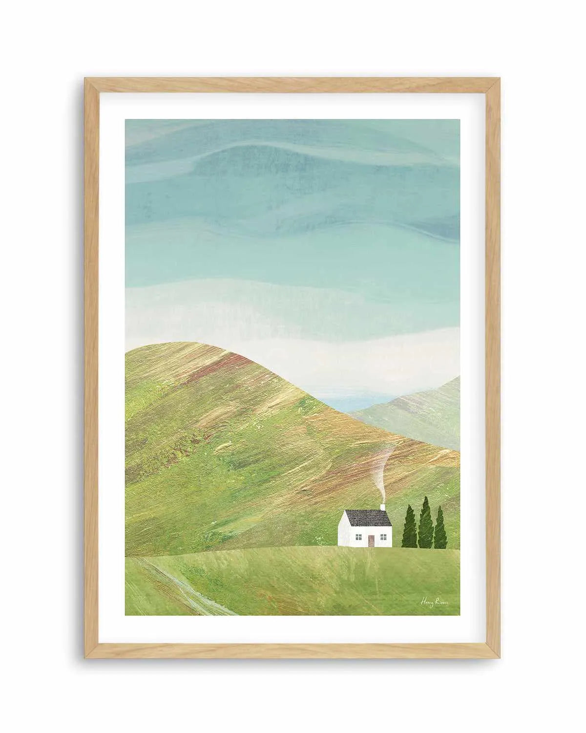 House in the Mountains by Henry Rivers Art Print from Olive et Oriel where you can shop wallpaper and artworks online