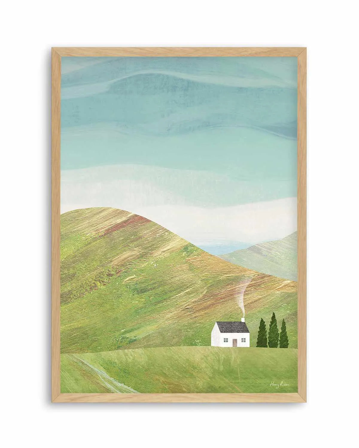 House in the Mountains by Henry Rivers Art Print from Olive et Oriel where you can shop wallpaper and artworks online