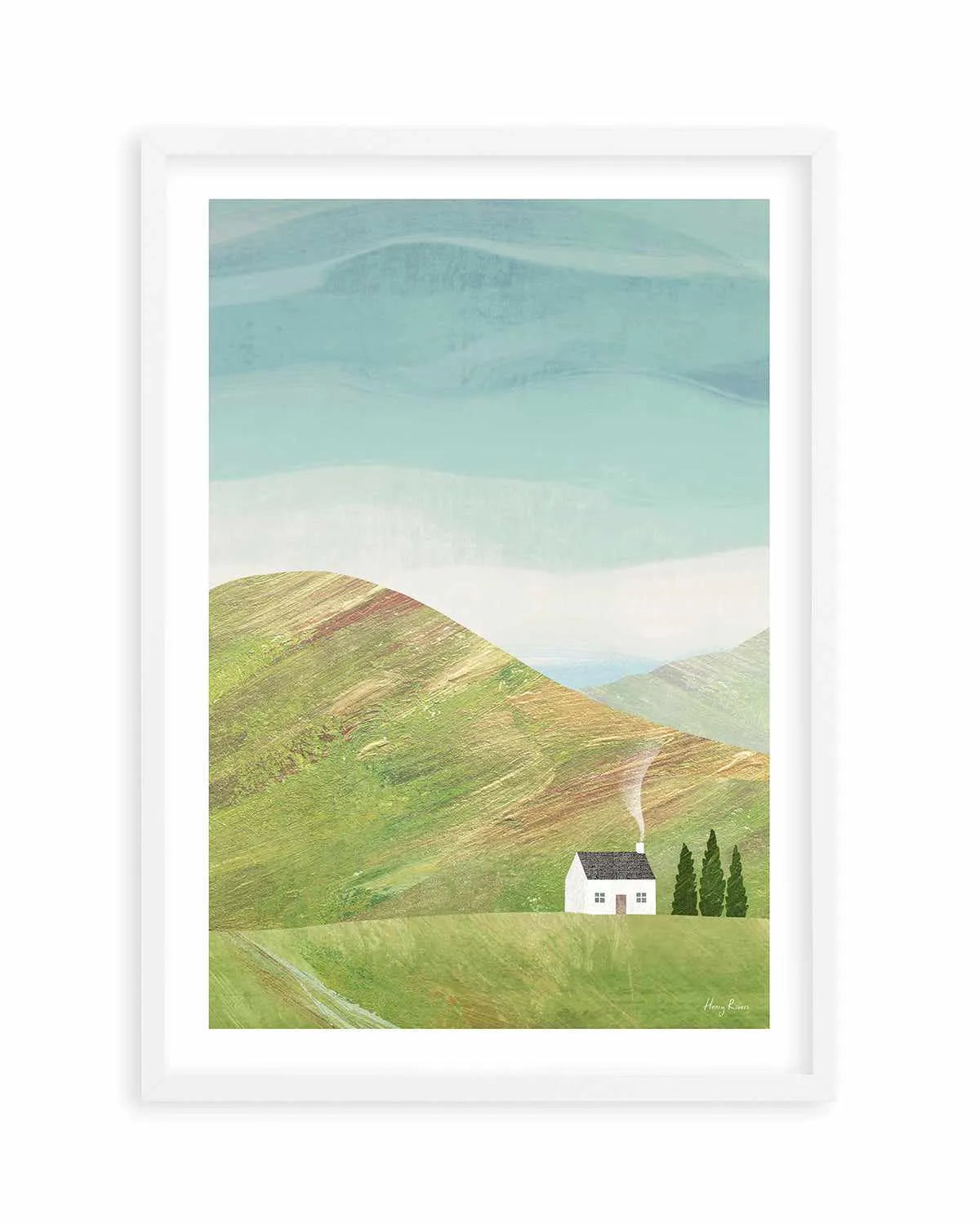 House in the Mountains by Henry Rivers Art Print from Olive et Oriel where you can shop wallpaper and artworks online