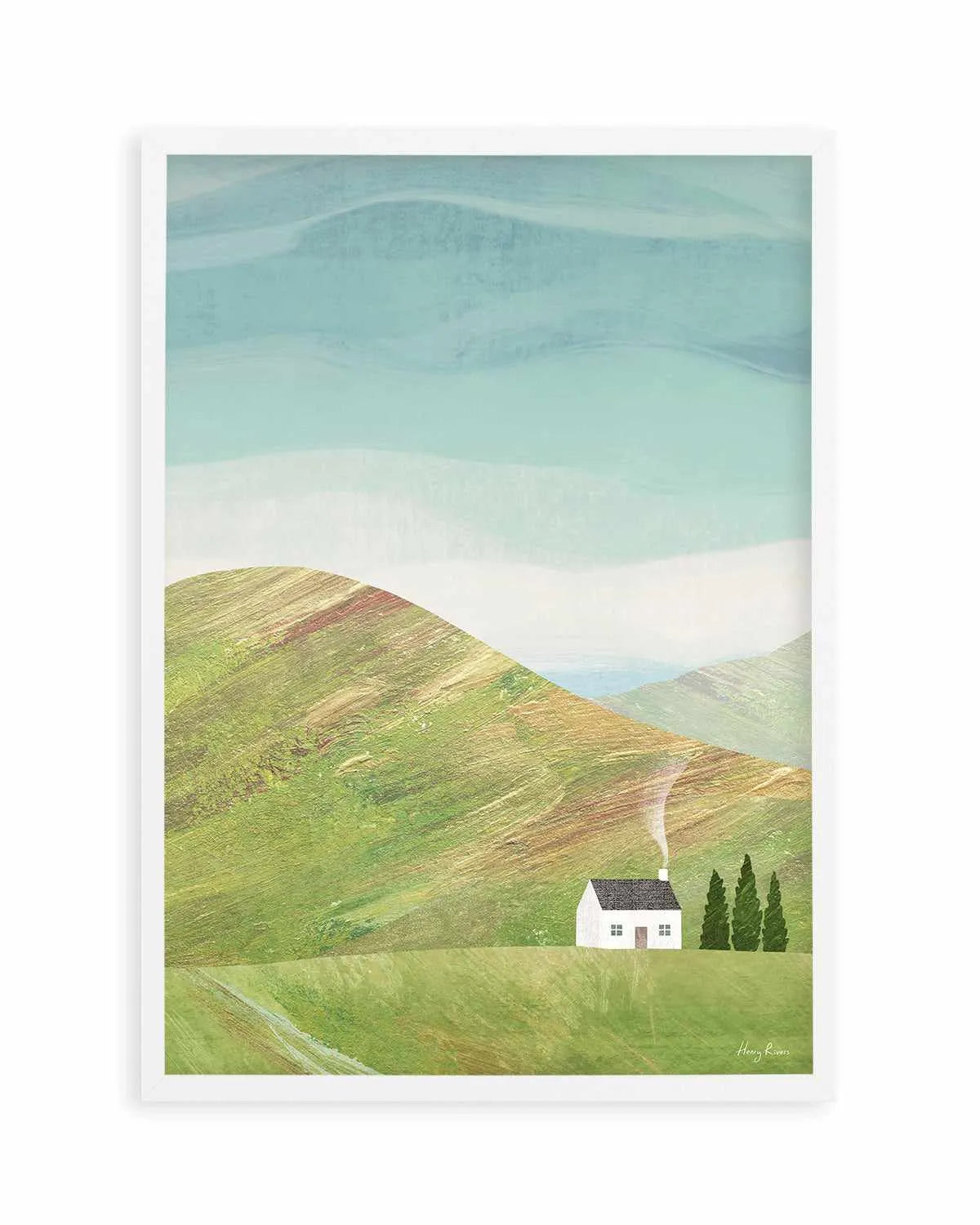 House in the Mountains by Henry Rivers Art Print from Olive et Oriel where you can shop wallpaper and artworks online