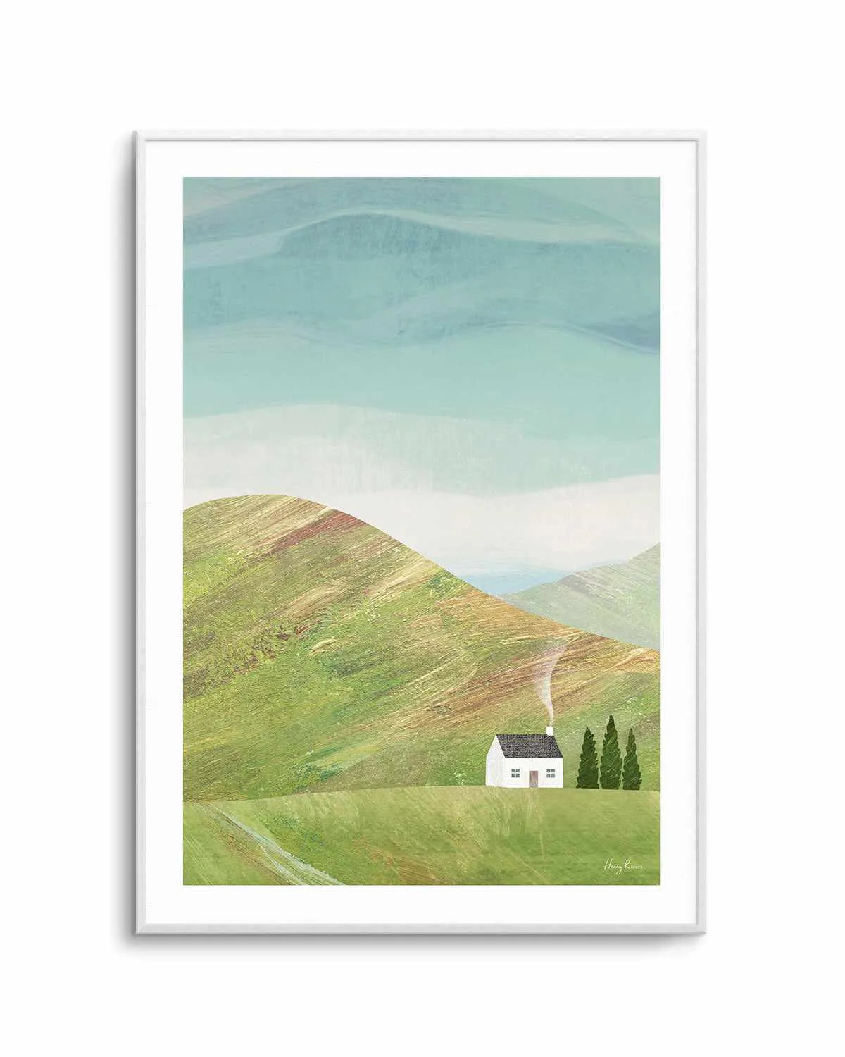 House in the Mountains by Henry Rivers Art Print from Olive et Oriel where you can shop wallpaper and artworks online