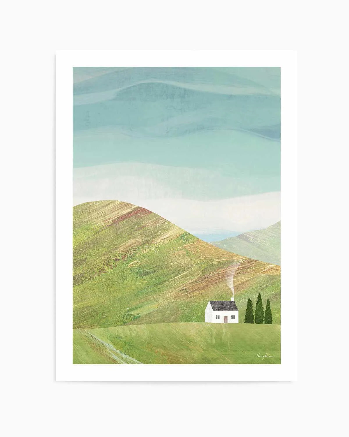 House in the Mountains by Henry Rivers Art Print from Olive et Oriel where you can shop wallpaper and artworks online