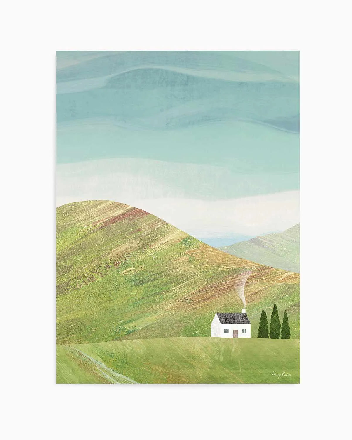 House in the Mountains by Henry Rivers Art Print from Olive et Oriel where you can shop wallpaper and artworks online