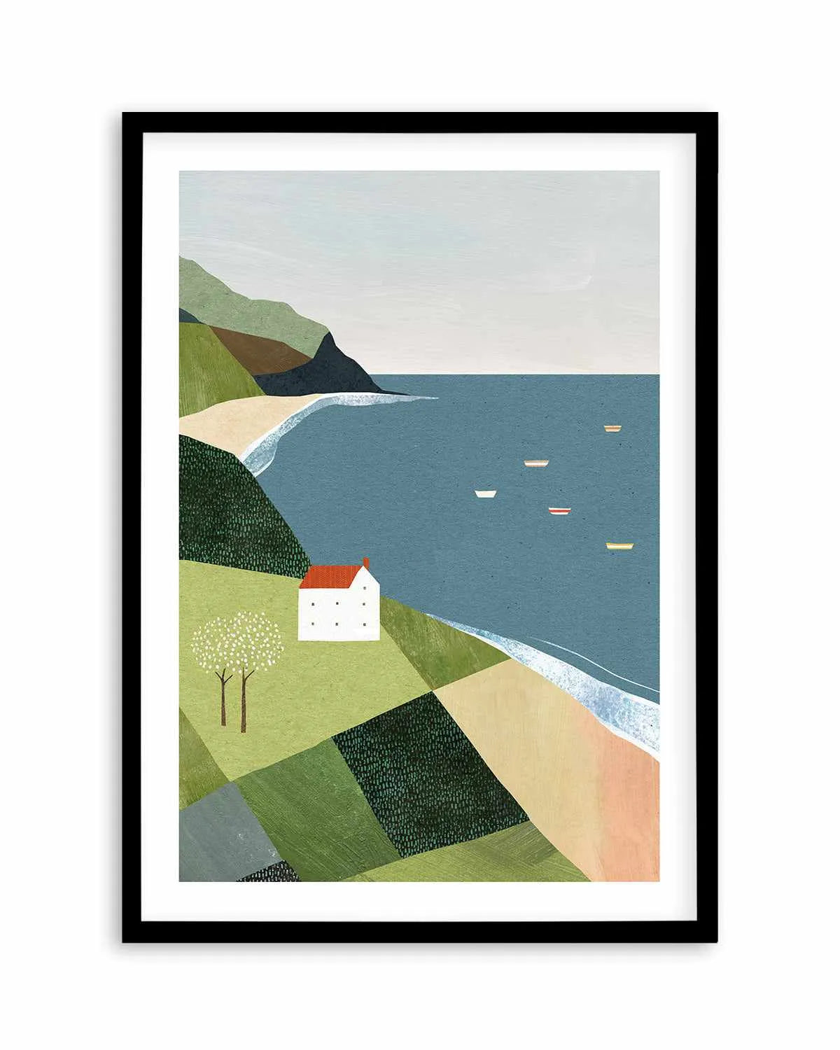 House on the Cliff by Henry Rivers Art Print from Olive et Oriel where you can shop wallpaper and artworks online