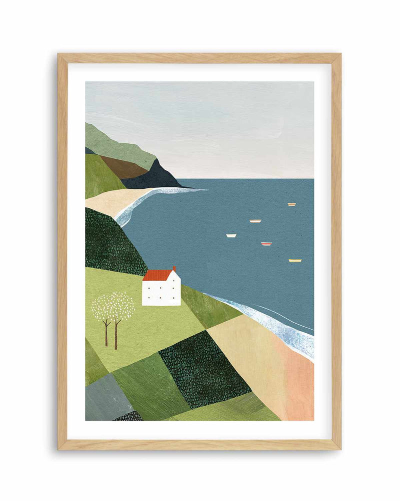 House on the Cliff by Henry Rivers Art Print
