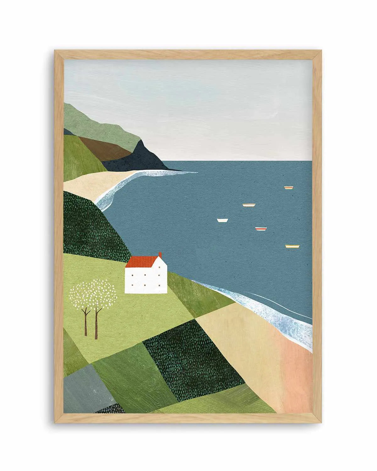 House on the Cliff by Henry Rivers Art Print from Olive et Oriel where you can shop wallpaper and artworks online
