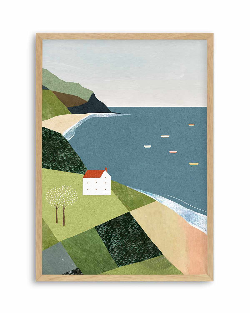 House on the Cliff by Henry Rivers Art Print