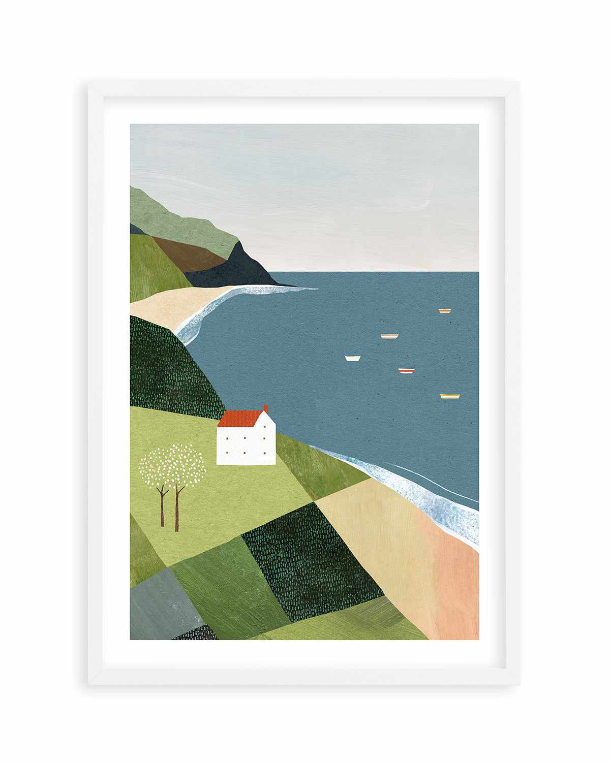 House on the Cliff by Henry Rivers Art Print