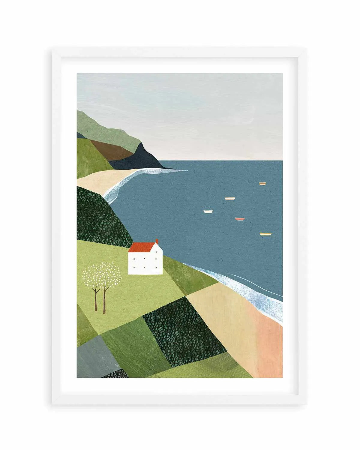 House on the Cliff by Henry Rivers Art Print from Olive et Oriel where you can shop wallpaper and artworks online
