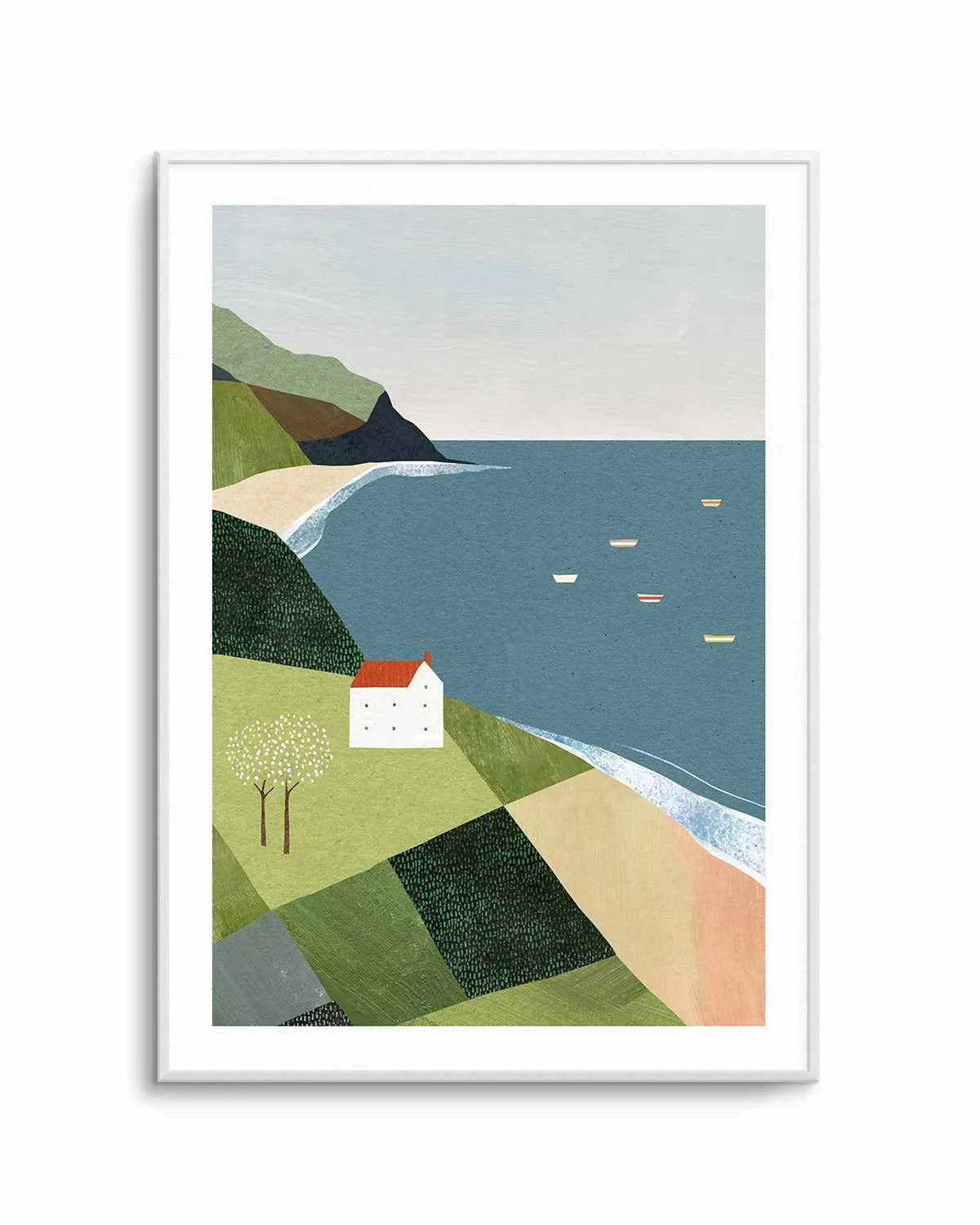 House on the Cliff by Henry Rivers Art Print from Olive et Oriel where you can shop wallpaper and artworks online