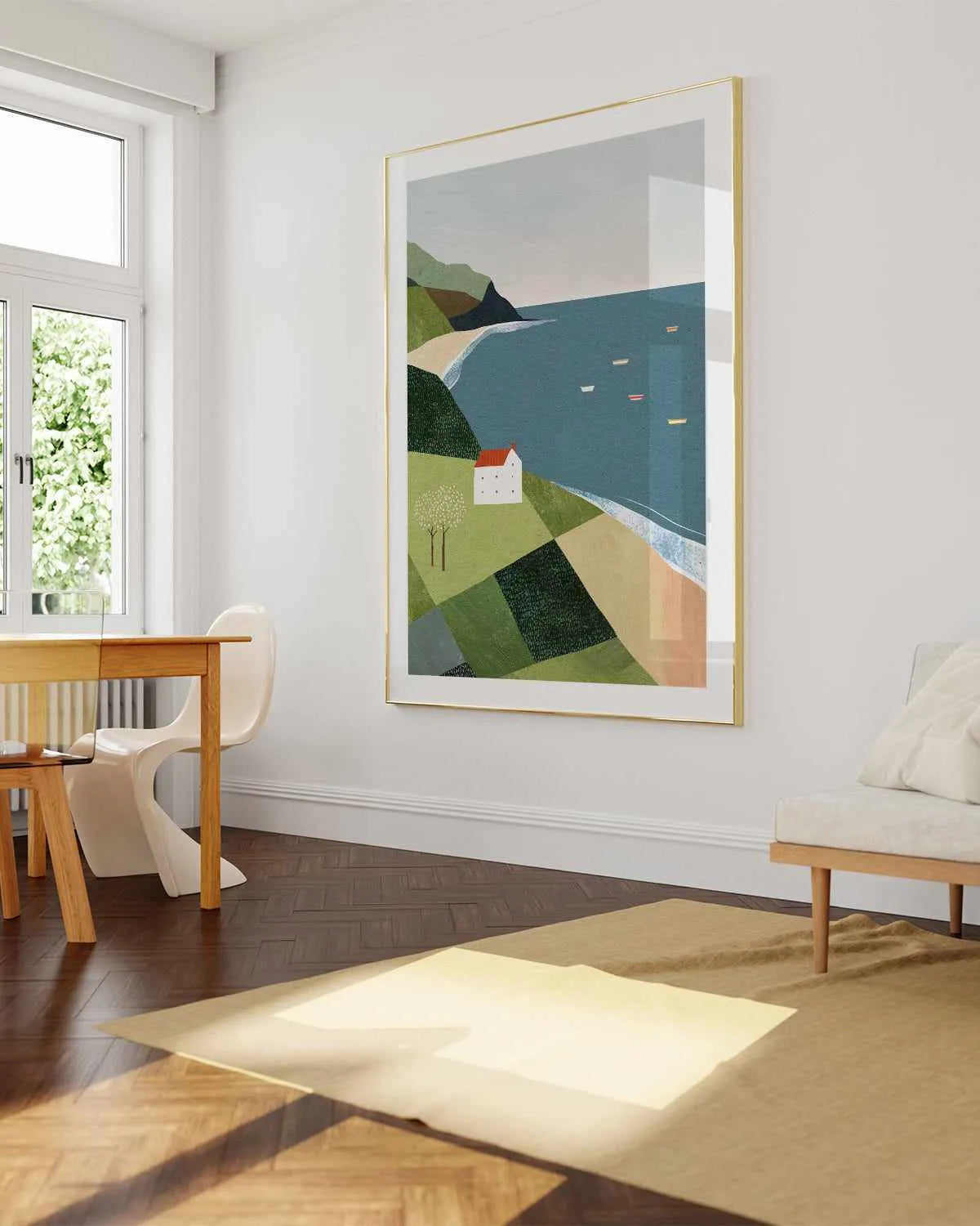 House on the Cliff by Henry Rivers Art Print from Olive et Oriel where you can shop wallpaper and artworks online