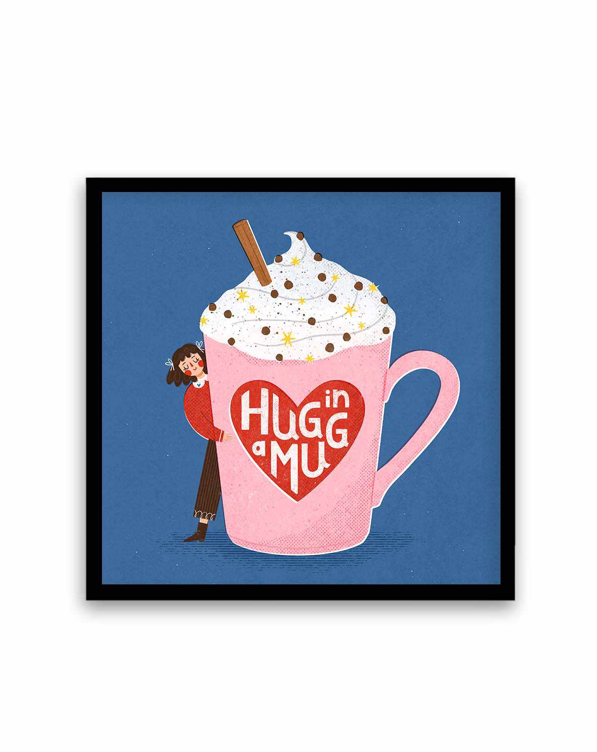 Hug In a Mug by Julia Leister | Art Print