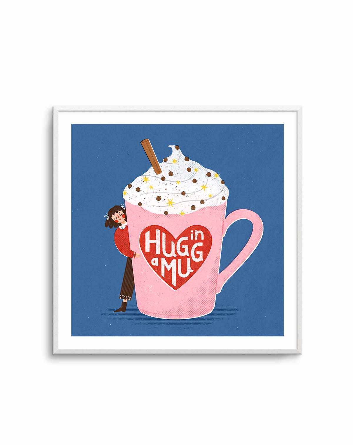 Hug In a Mug by Julia Leister | Art Print