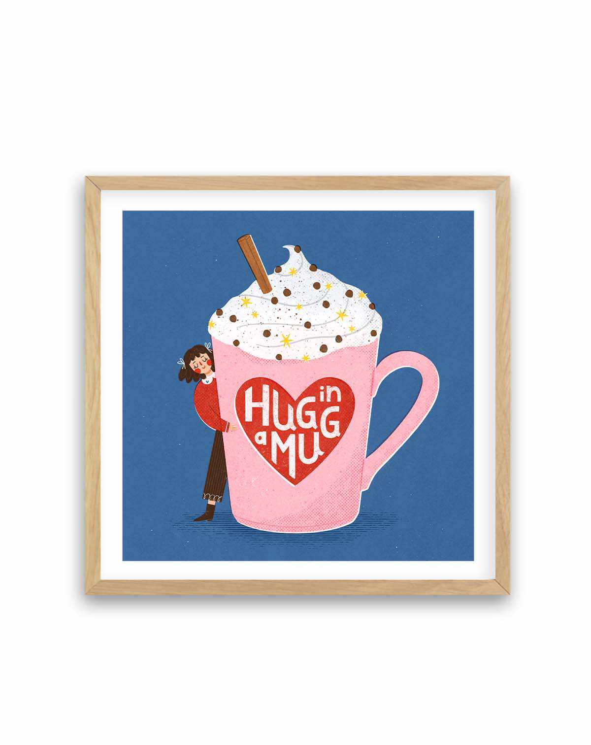 Hug In a Mug by Julia Leister | Art Print