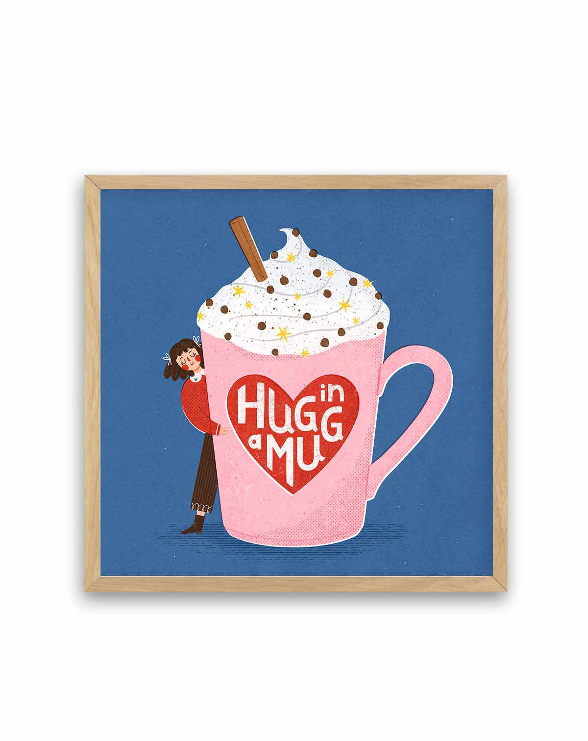 Hug In a Mug by Julia Leister | Art Print