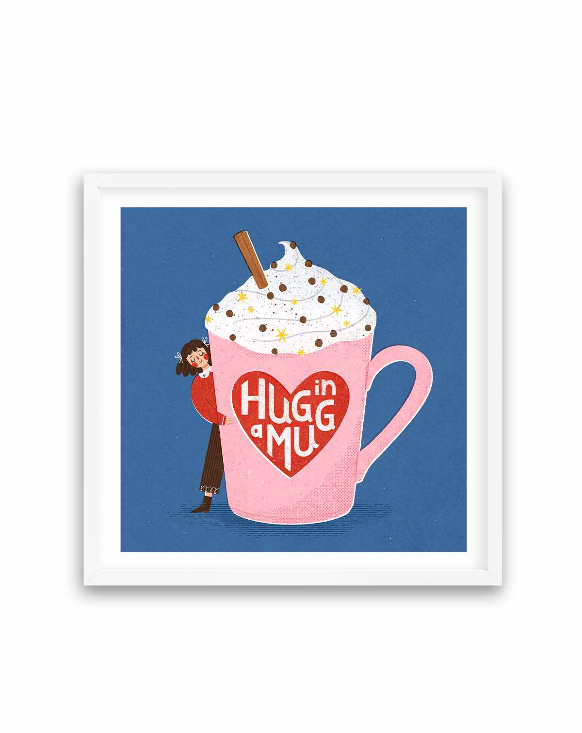 Hug In a Mug by Julia Leister | Art Print