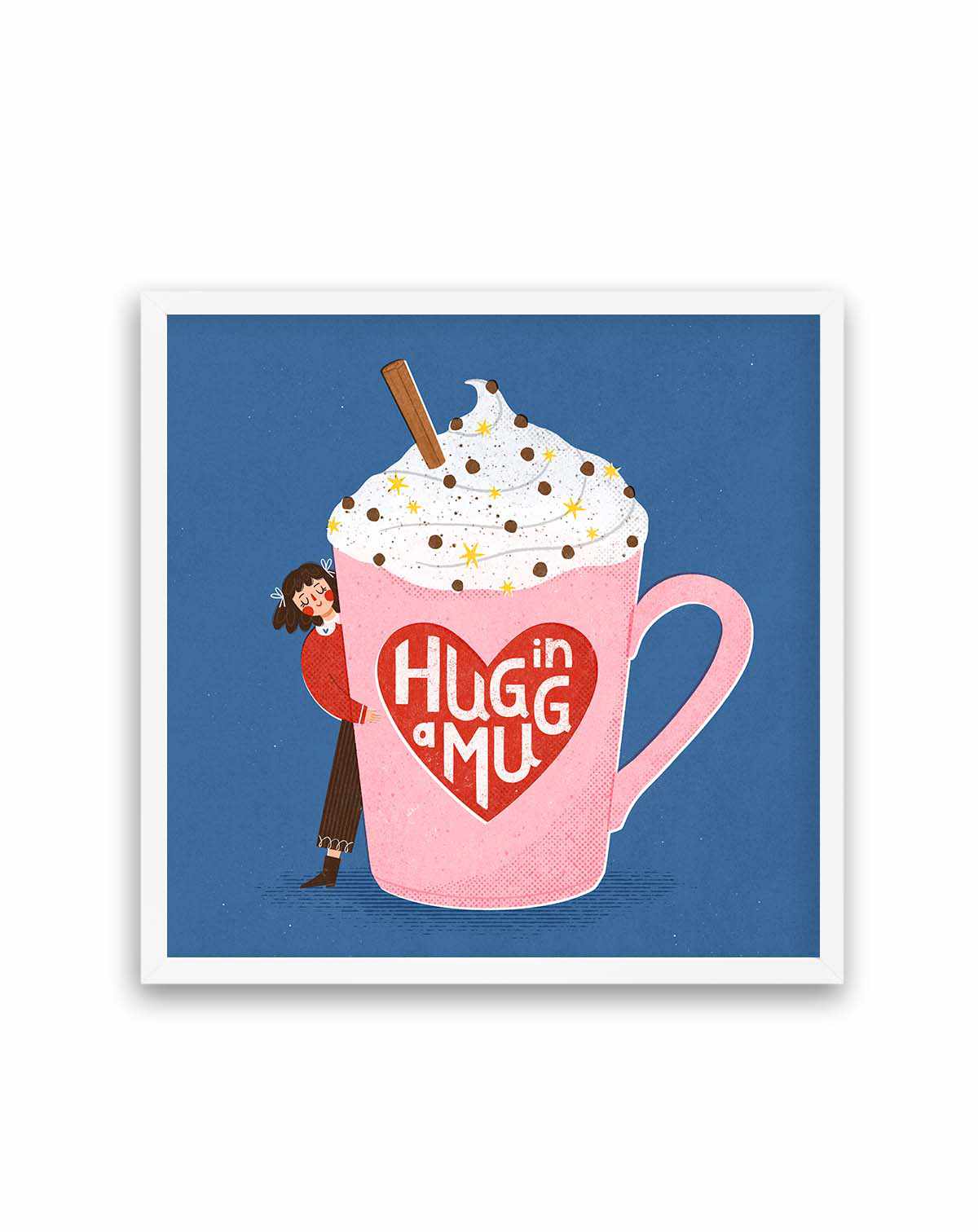 Hug In a Mug by Julia Leister | Art Print