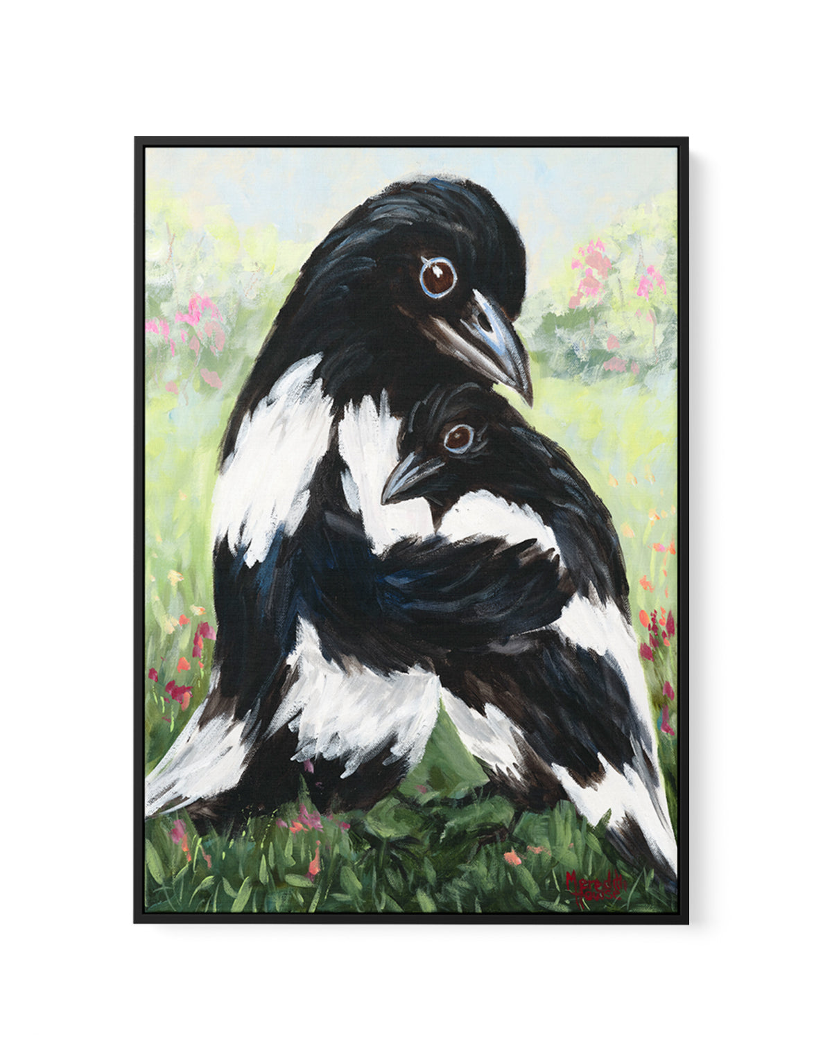 Hugs for Mum by Meredith Howse | Framed Canvas Art Print