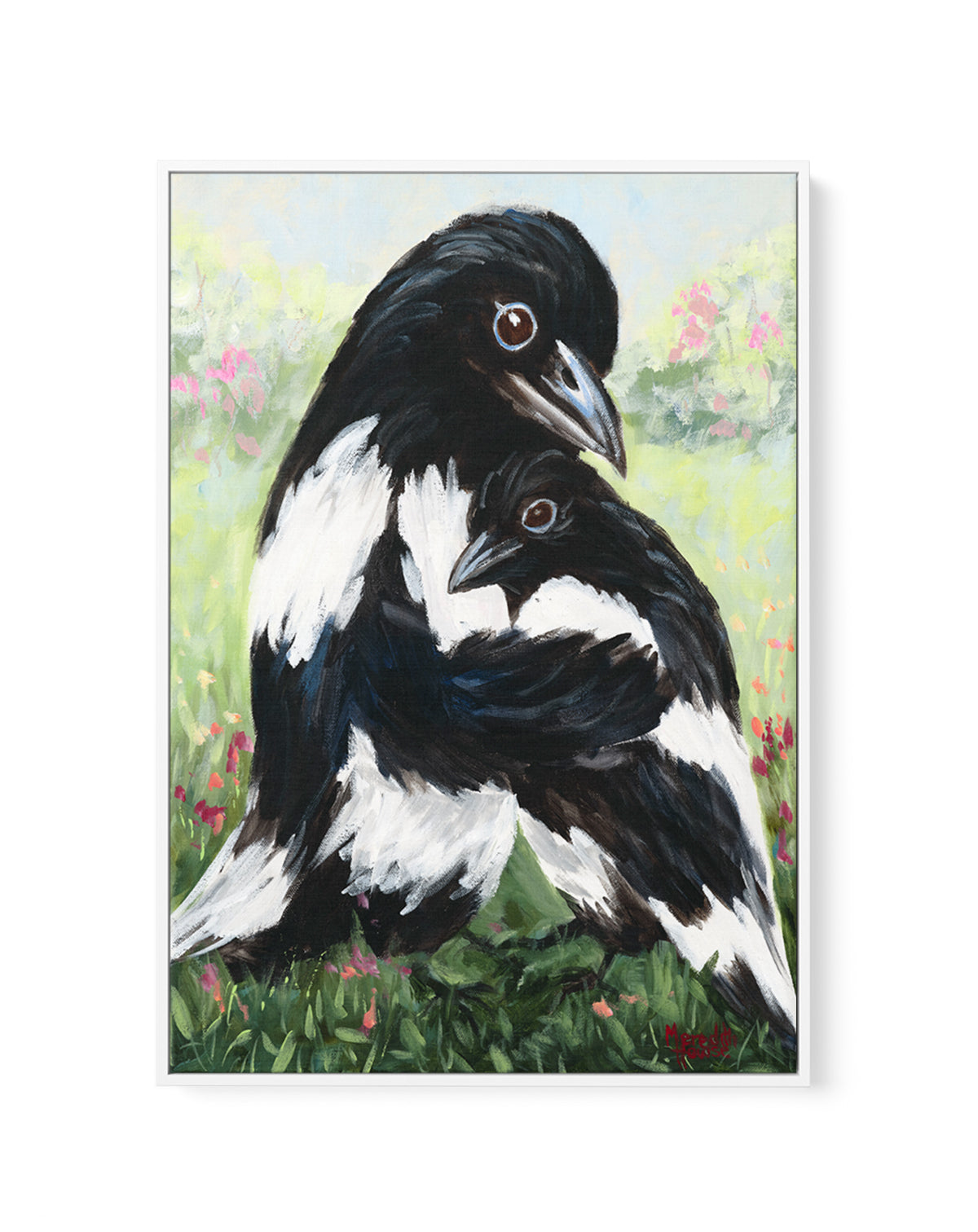 Hugs for Mum by Meredith Howse | Framed Canvas Art Print