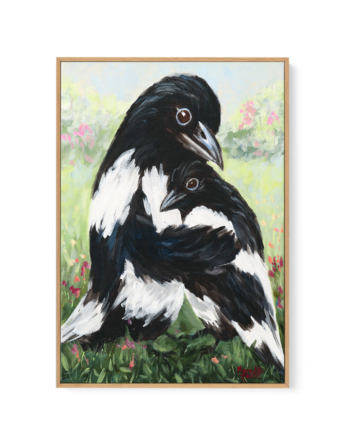 Hugs for Mum by Meredith Howse | Framed Canvas Art Print