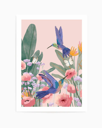 Hummingbirds by Goed Blauw | Art Print from Olive et Oriel where you can shop wallpaper and artworks online