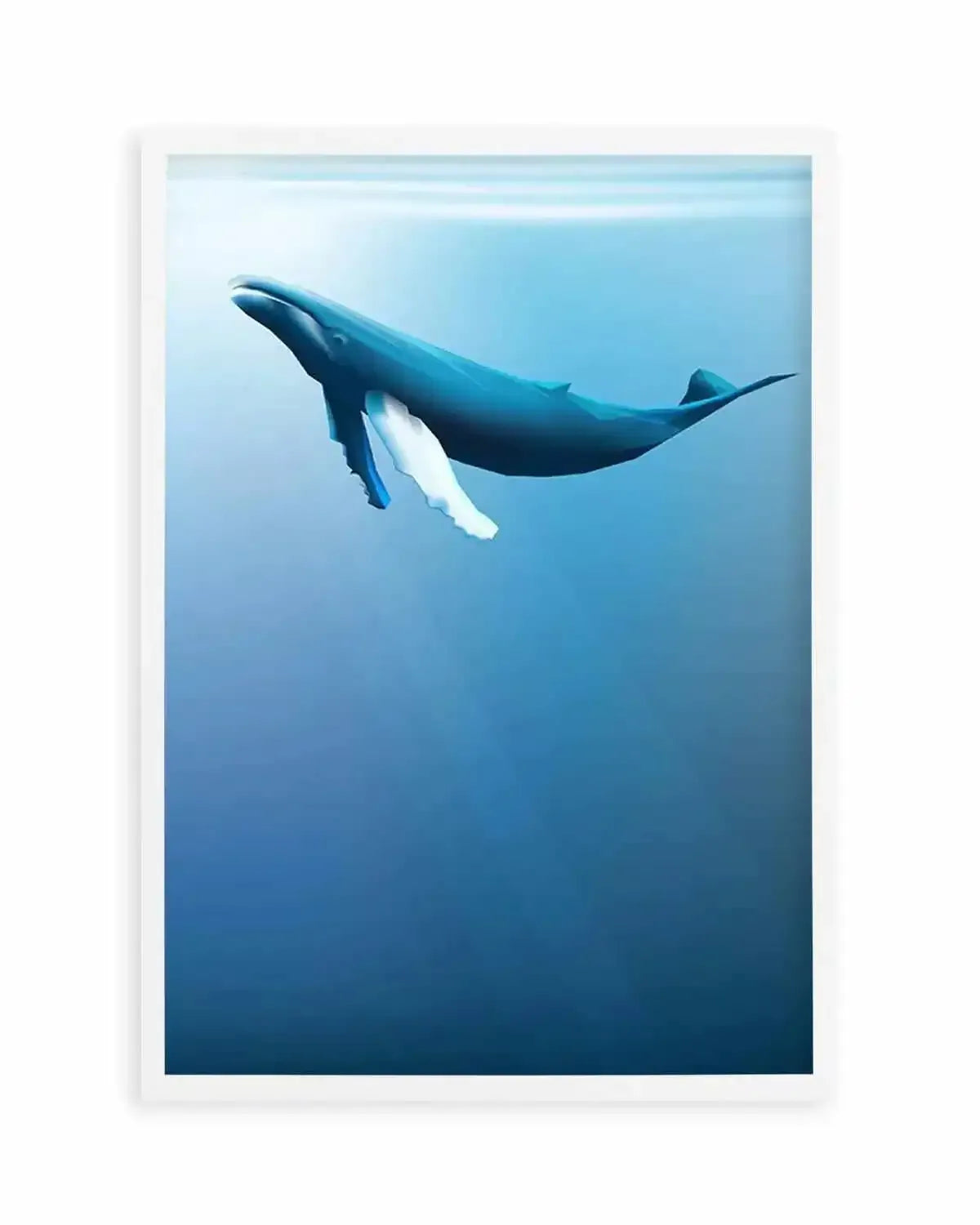 Humpback | Graphic Whales Collection Art Print from Olive et Oriel where you can shop wallpaper and artworks online