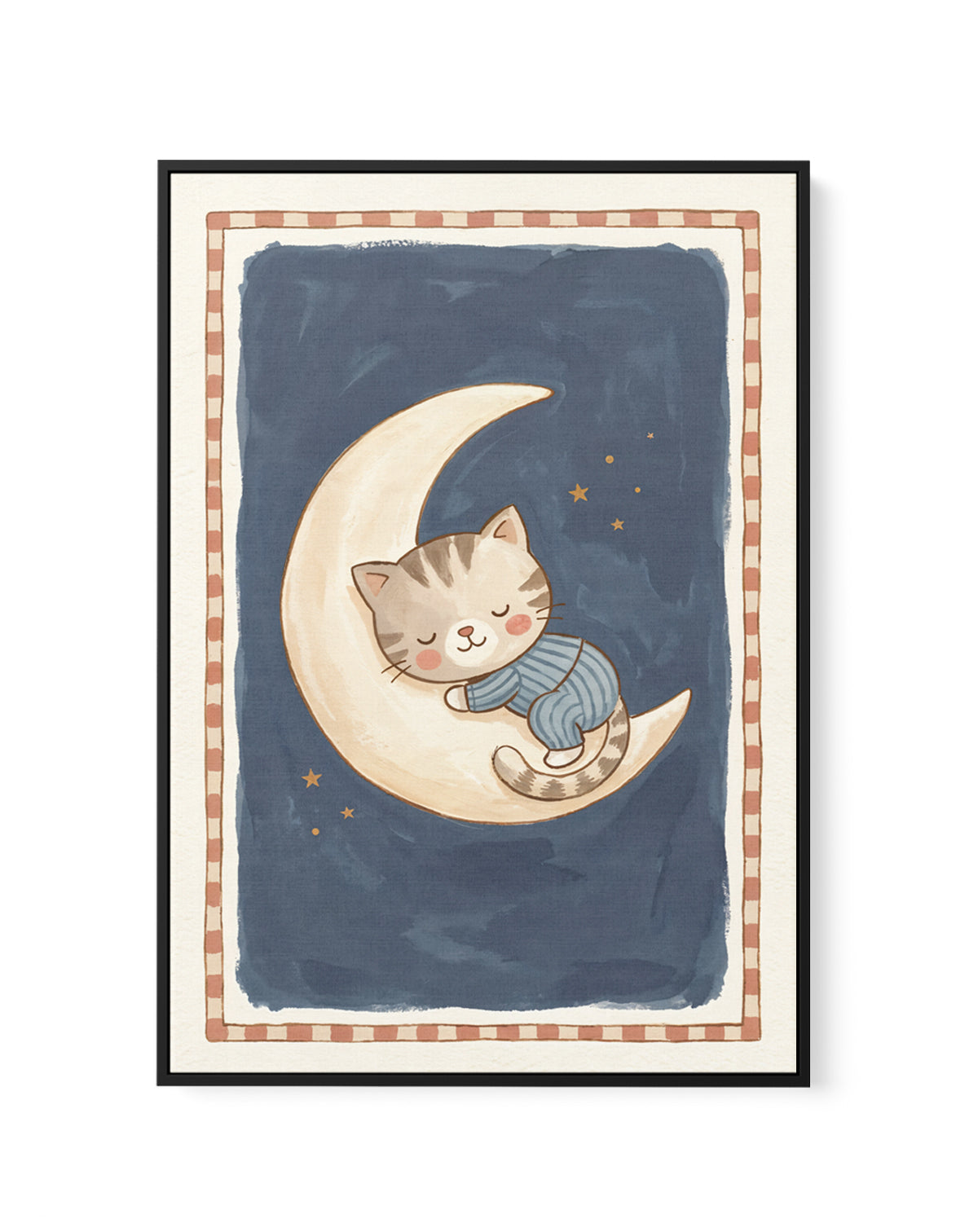 Hush Little Kitten | Framed Canvas Art Print