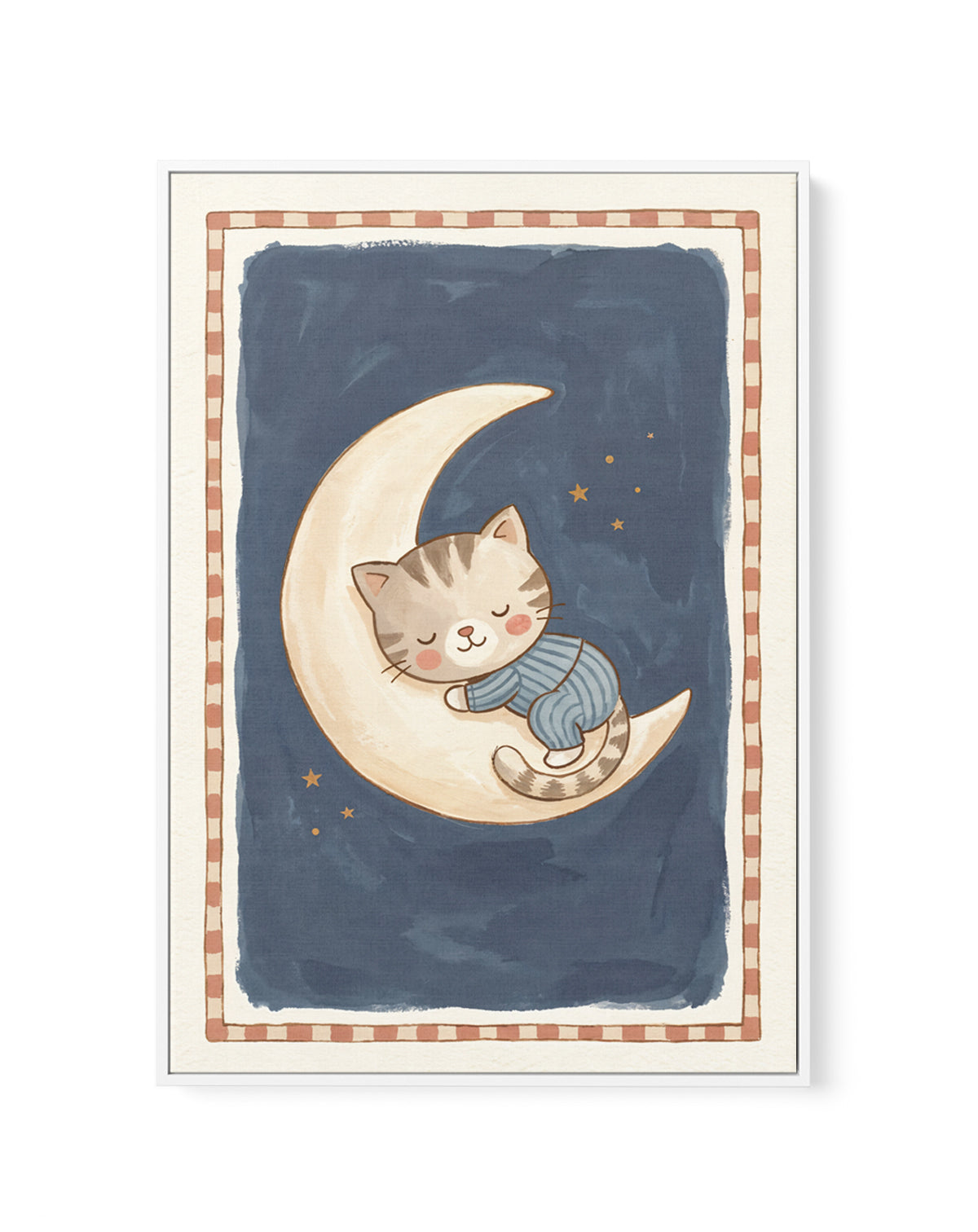 Hush Little Kitten | Framed Canvas Art Print