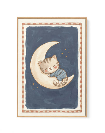 Hush Little Kitten | Framed Canvas Wall Art