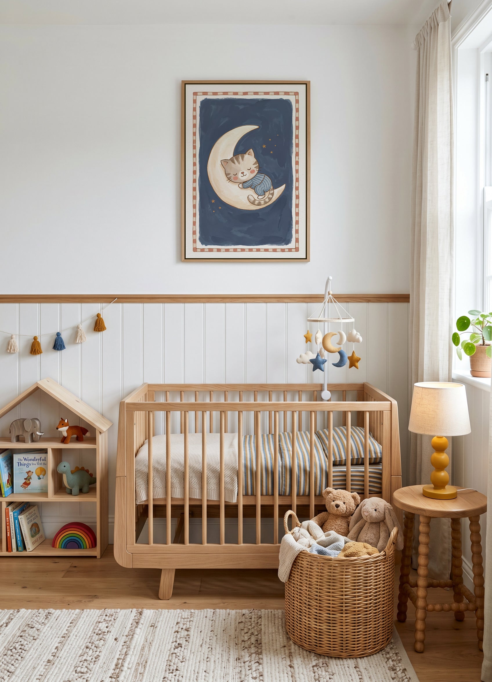 Hush Little Kitten | Framed Canvas Art Print